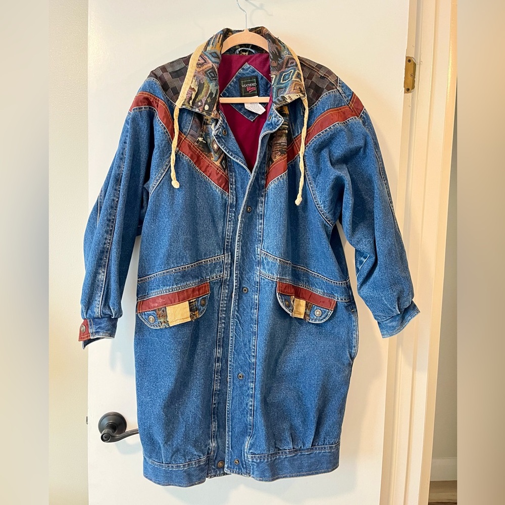 Weathered Blues Vintage Denim Patchwork Jacket